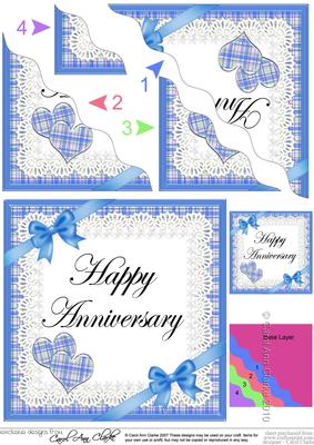 Tartan Anniversary Wavy Corner