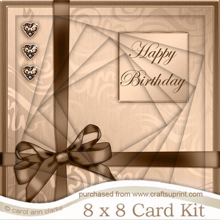 8 x 8 Elegant Flourish Twisted Tunnel Card Kit