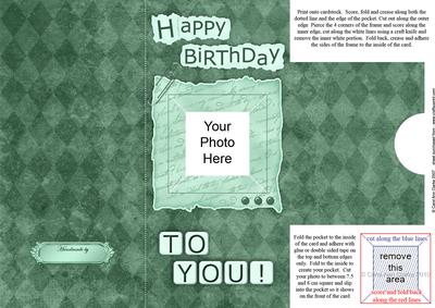 Add a Photo Birthday with Easy Fold Frame