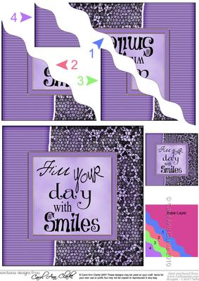 Fun and Funky Animal Print Wavy Corner Side Stacker Topper