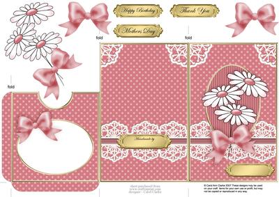 Daisies and Lace Lottery Wallet Card