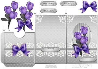 Roses and Lace Lottery Wallet Card