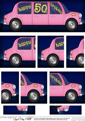 50th Birthday Dl Stretch Limousine Side Stacker