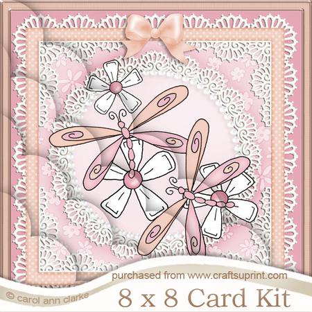 8 x 8 Dreamy Dragonflies Kit with Scalloped Corners