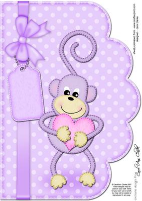 A4 Chunky Monkey Felties Scalloped Edge