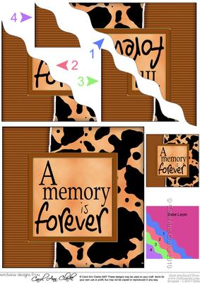 Fun and Funky Animal Print Wavy Corner Side Stacker Topper