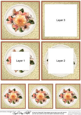 Flowers and Pearls Tunnel Topper