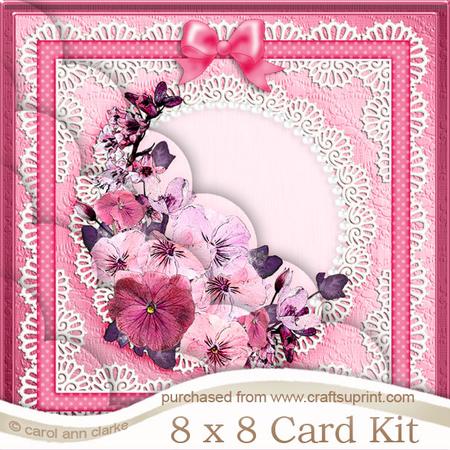 8 x 8 Spring Flowers Kit with Scalloped Corners