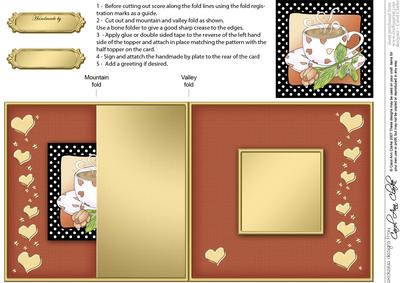 Coffee Time - No-hole Fold Back Card