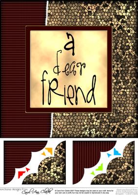 8 x 8 Fun and Funky Animal Print Scalloped Corner Topper