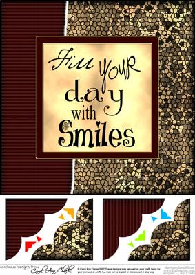8 x 8 Fun and Funky Animal Print Scalloped Corner Topper