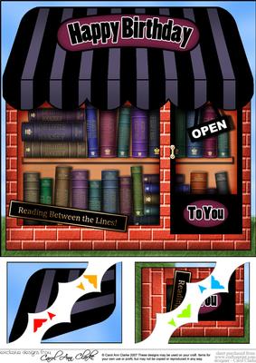 8 x 8 the Book Shop Scalloped Corner Topper