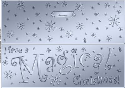 Large Dl Magical Christmas Quick Cut and Fold Card