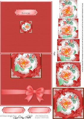 Rose and Lace No-hole Over the Edge N Spiral Pyramid