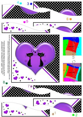 Kool Kats Purrfect Love Wavy Spiral Side Stacker