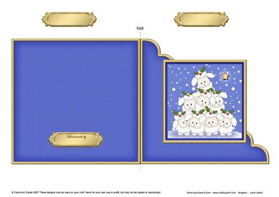 Merry Christmas to Ewe! Cut and Fold Corner Card