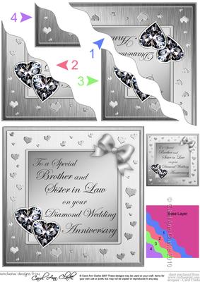 Brother and Sister in Law Diamond Wedding Anniversary