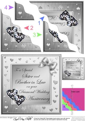 Sister and Brother in Law Diamond Wedding Anniversary