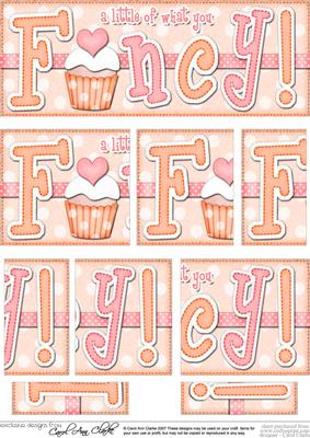 Dl Cupcake Fancy Felties Side Stacker Topper