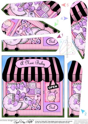 The Little New Baby Girl Shop Fan Pyramage Topper