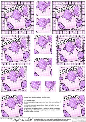 Baby Bootee Pyramage Sheet
