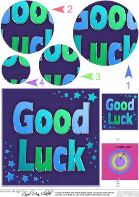 Good Luck Circle Pyramage Topper