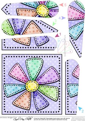 Patchwork Petals Fan Pyramage Topper