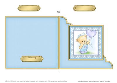 Robert's Balloon Cut and Fold Corner Card