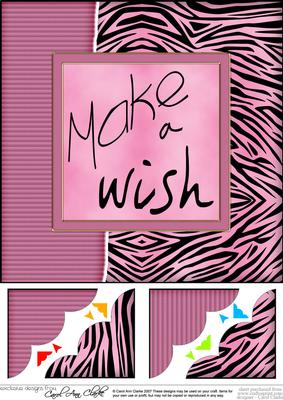 8 x 8 Fun and Funky Animal Print Scalloped Corner Topper