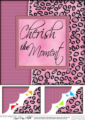 8 x 8 Fun and Funky Animal Print Scalloped Corner Topper