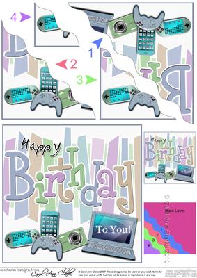 Birthday Gadgets Games N Gizmos Wavy Corner Side Stacker Top
