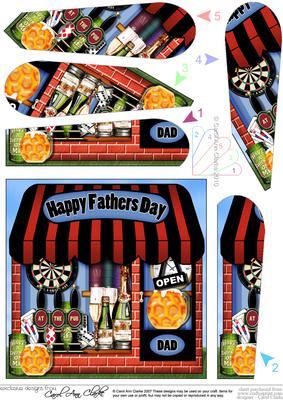 The Little Last Drop Inn Fathers Day Fan Pyramage Topper