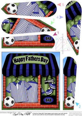 The Little Football Shop Blue Fathers Day Fan Pyramage