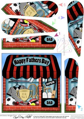 The Little Sports Shop Fathers Day Fan Pyramage