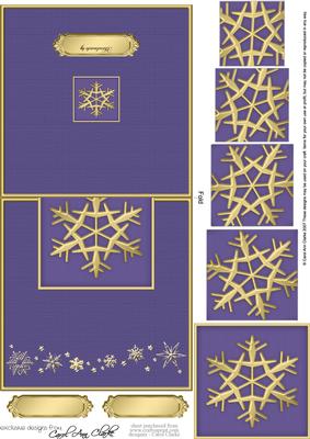 Xmas Snowflake No-hole Over the Edge N Spiral Pyramid
