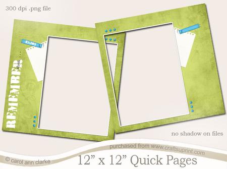 Luscious Berries 12 x 12 Scrapbooking Quick Page Kit