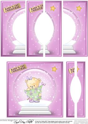 Rosie's Xmas Tree Snowglobe Circle Pyramage