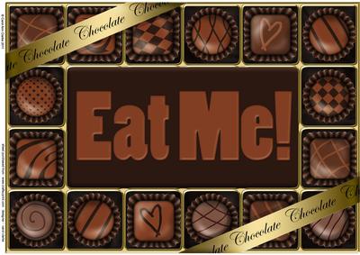 A4 Chocolate Greetings Card Topper