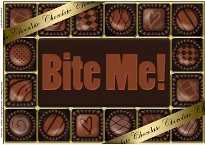 A4 Chocolate Greetings Card Topper
