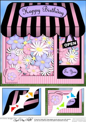 8 x 8 the Little Flower Shop Topper