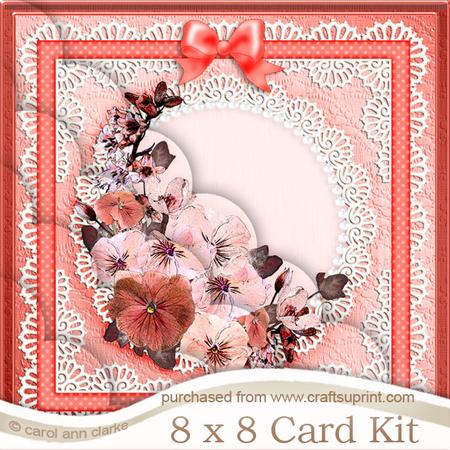 8 x 8 Spring Flowers Kit with Scalloped Corners