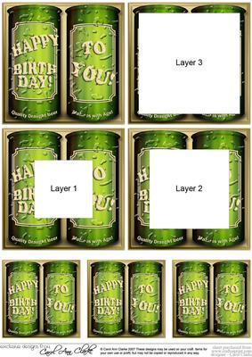Birthday Beer Cans Tunnel Topper