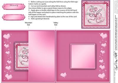 Lovely Roses No-hole Fold Back Card