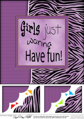 8 x 8 Fun and Funky Animal Print Scalloped Corner Topper