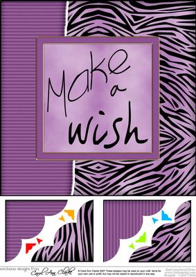 8 x 8 Fun and Funky Animal Print Scalloped Corner Topper