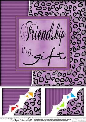 8 x 8 Fun and Funky Animal Print Scalloped Corner Topper