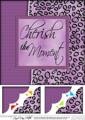 8 x 8 Fun and Funky Animal Print Scalloped Corner Topper