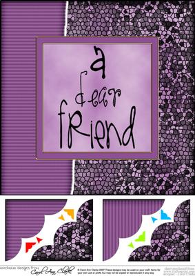 8 x 8 Fun and Funky Animal Print Scalloped Corner Topper