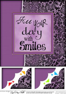 8 x 8 Fun and Funky Animal Print Scalloped Corner Topper