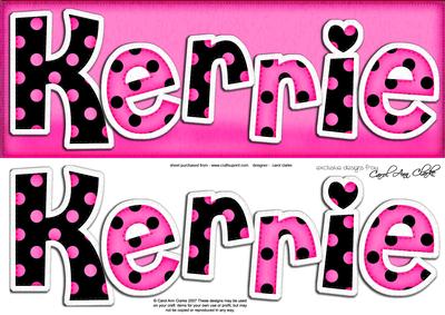Large Dl Kerrie Polka Dot Felties Quick Card